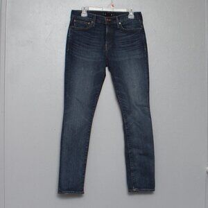 Madewell skinny authentic flex wellmoor wash dark jeans